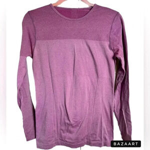 Fabletics long sleeve fitted shirt, purple,  S-M, purple Gym, Runner, Yoga